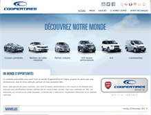 Tablet Screenshot of coopertire.fr